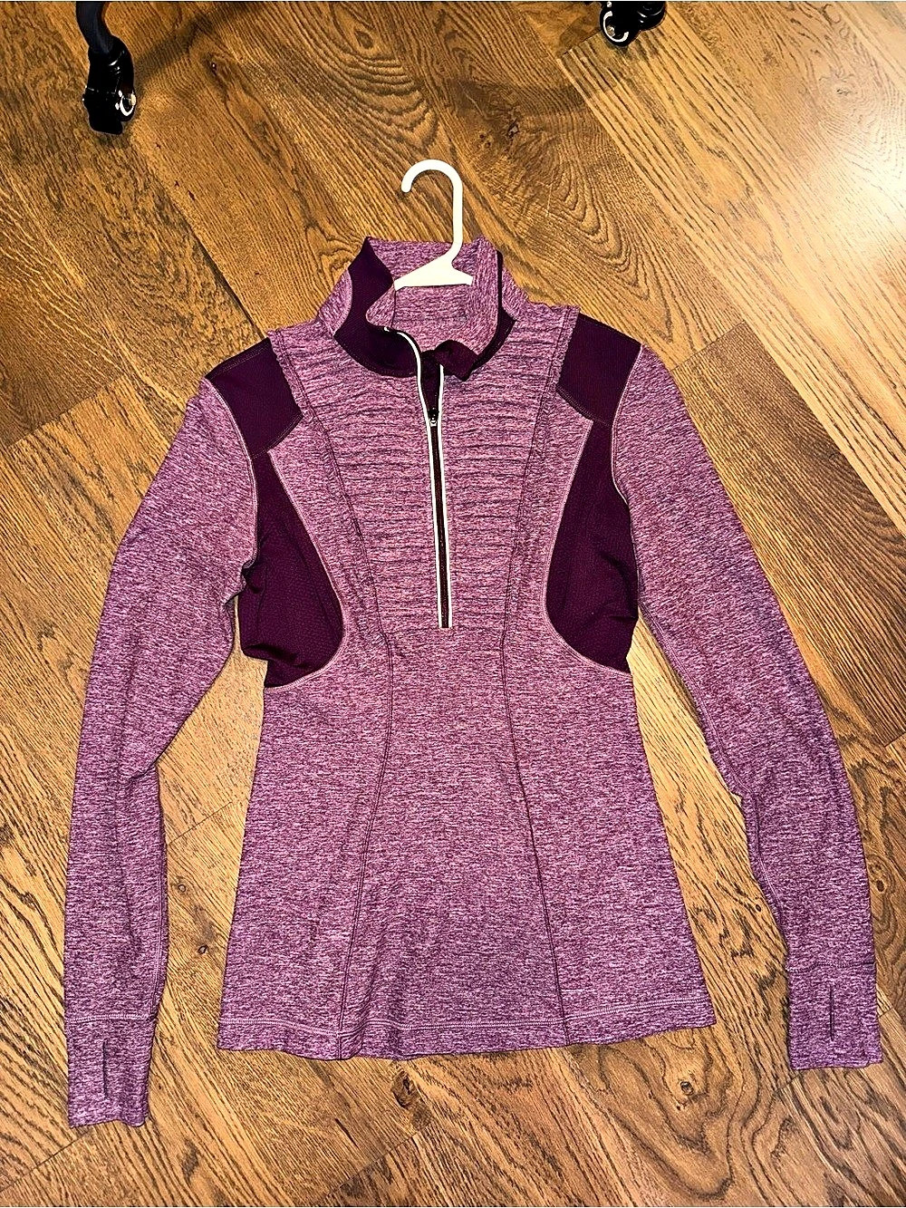 lululemon Run: Your Heart Out Pullover Purple Half-Zip size 4/6